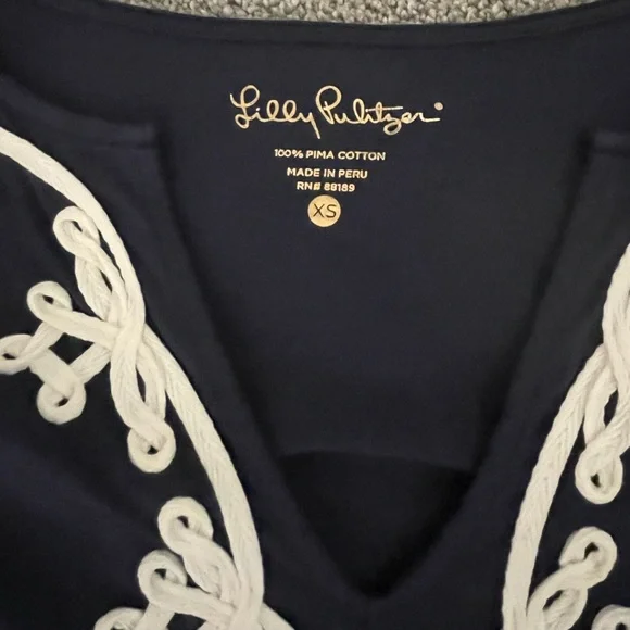 Lilly Pulitzer Indigo Cotton Dress - Picture 4 of 5